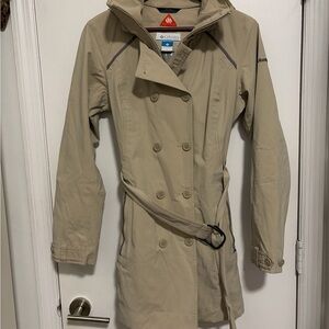 Columbia Women's Beige Double Breasted Trench